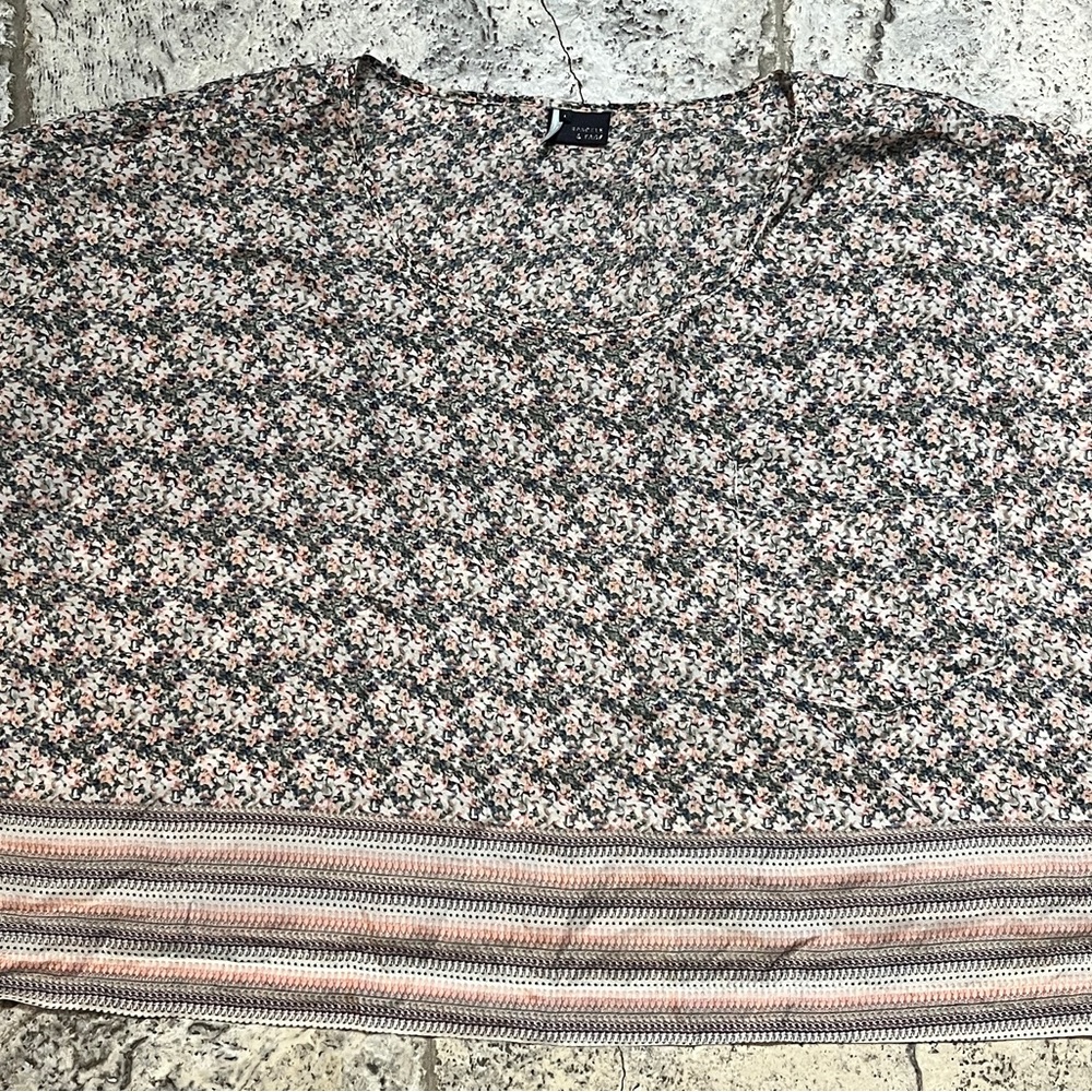 3 for $20!!! Cropped 100% Silk Poncho